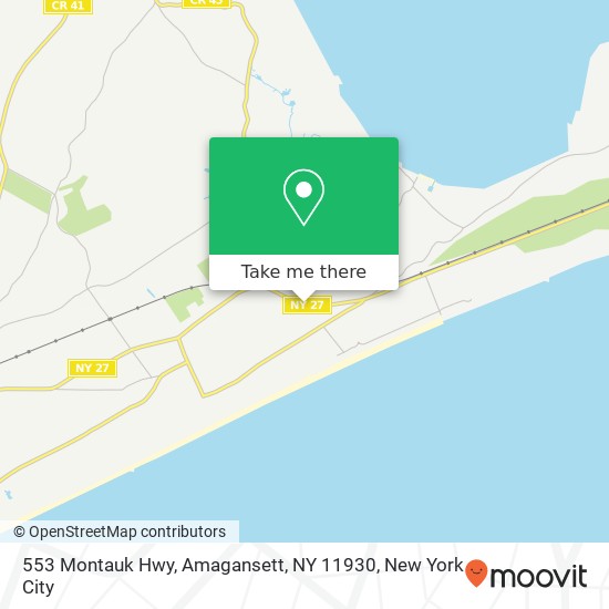 553 Montauk Hwy, Amagansett, NY 11930 map