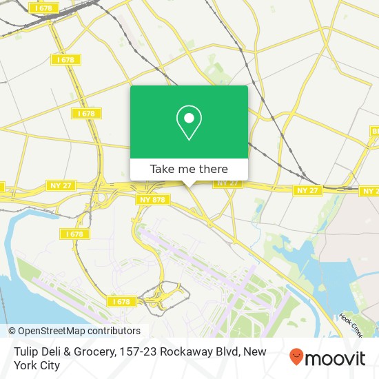 Mapa de Tulip Deli & Grocery, 157-23 Rockaway Blvd