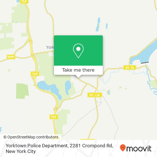 Yorktown Police Department, 2281 Crompond Rd map