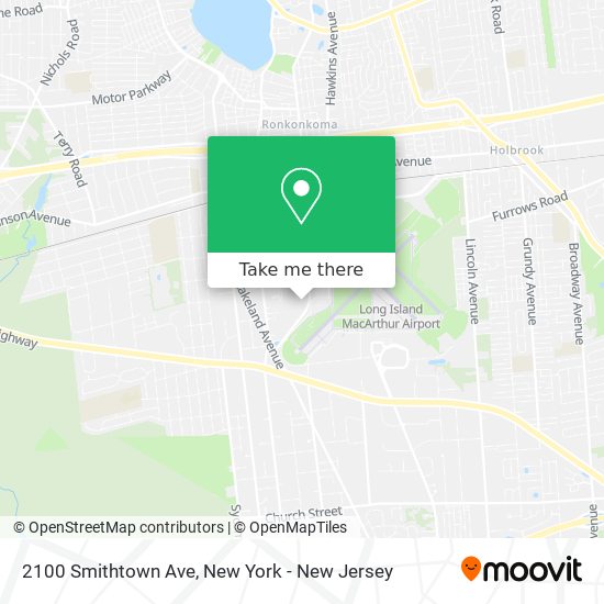 Mapa de 2100 Smithtown Ave