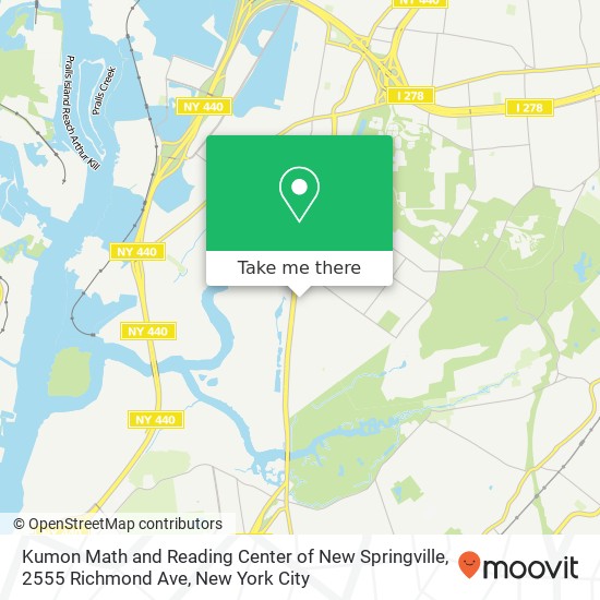 Mapa de Kumon Math and Reading Center of New Springville, 2555 Richmond Ave