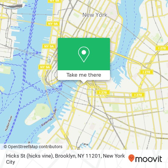 Hicks St (hicks vine), Brooklyn, NY 11201 map