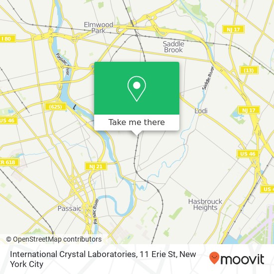 International Crystal Laboratories, 11 Erie St map