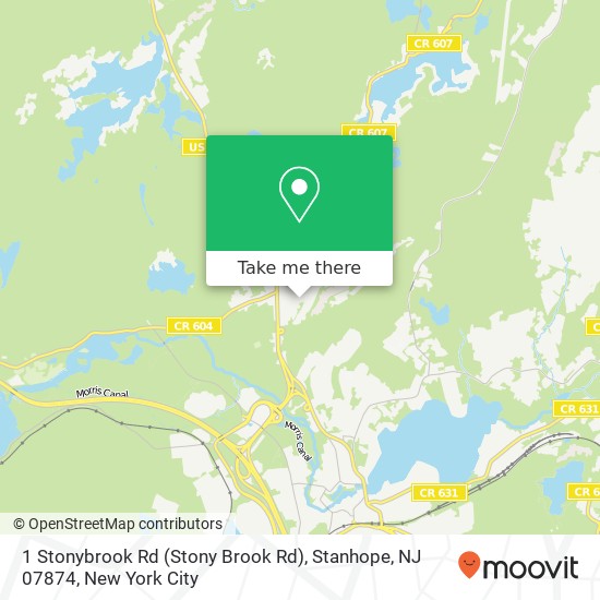 Mapa de 1 Stonybrook Rd (Stony Brook Rd), Stanhope, NJ 07874