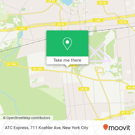 Mapa de ATC Express, 711 Koehler Ave