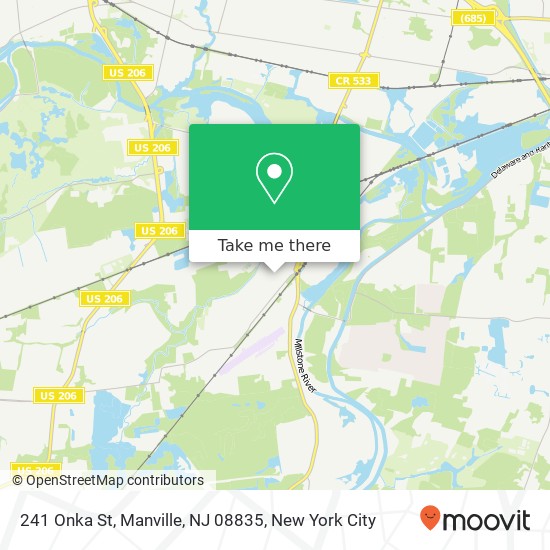 241 Onka St, Manville, NJ 08835 map