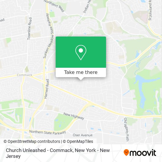Church Unleashed - Commack map