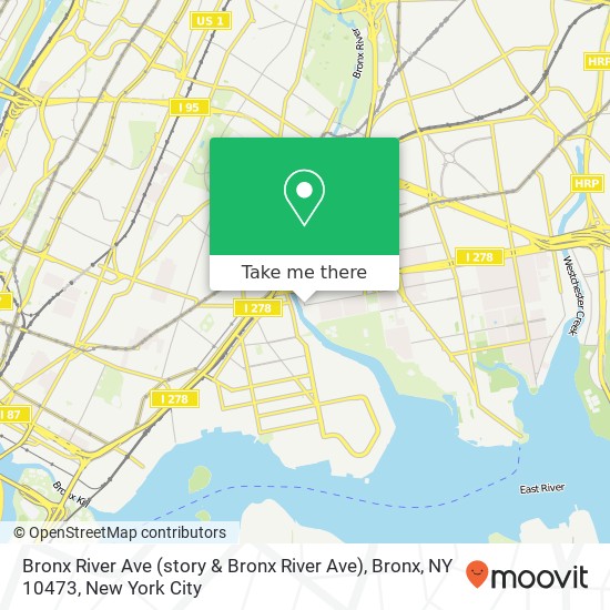 Bronx River Ave (story & Bronx River Ave), Bronx, NY 10473 map