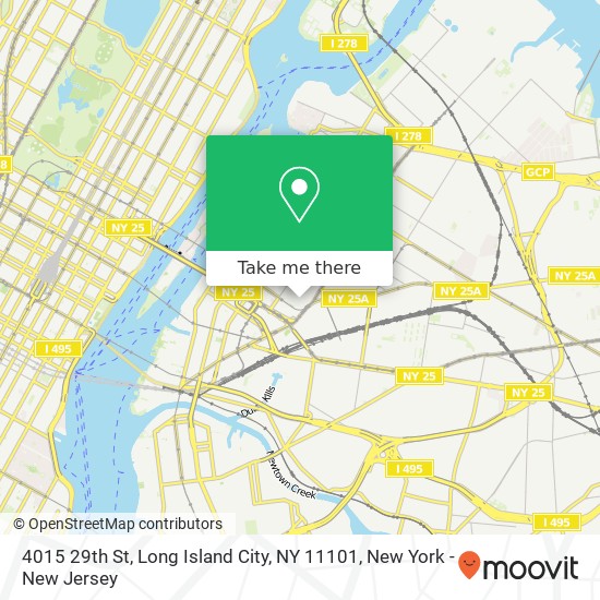 Mapa de 4015 29th St, Long Island City, NY 11101