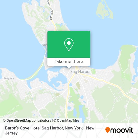 Mapa de Baron's Cove Hotel Sag Harbor