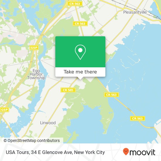 USA Tours, 34 E Glencove Ave map