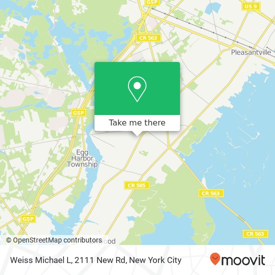 Weiss Michael L, 2111 New Rd map