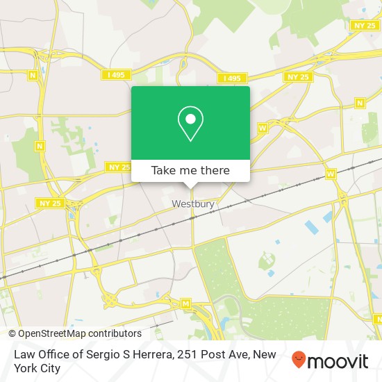 Mapa de Law Office of Sergio S Herrera, 251 Post Ave