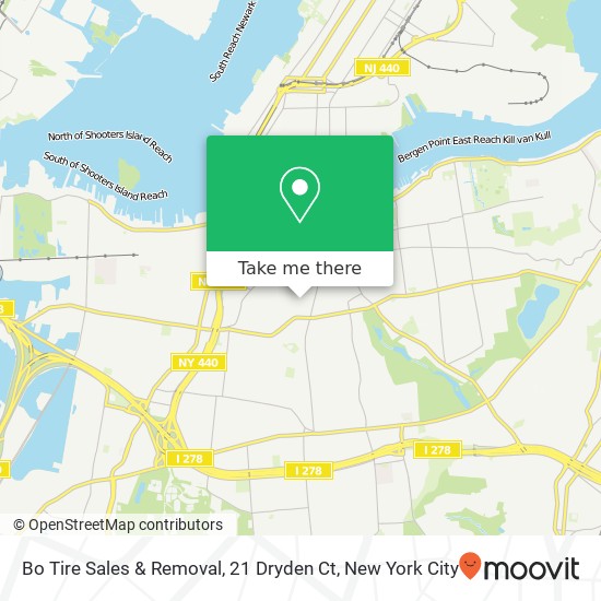 Bo Tire Sales & Removal, 21 Dryden Ct map