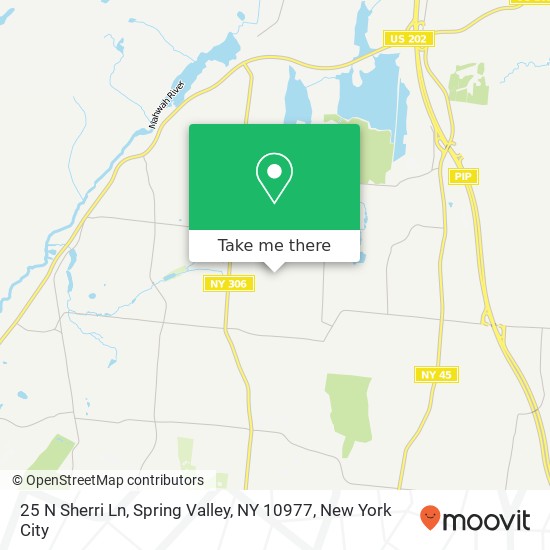 Mapa de 25 N Sherri Ln, Spring Valley, NY 10977