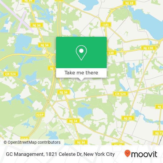 GC Management, 1821 Celeste Dr map