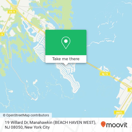 19 Willard Dr, Manahawkin (BEACH HAVEN WEST), NJ 08050 map