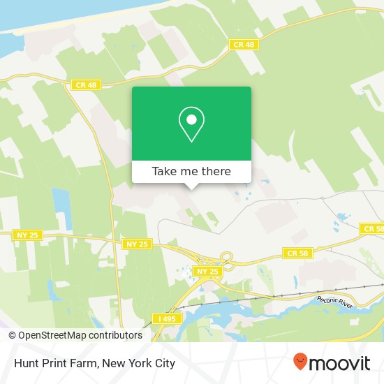 Hunt Print Farm map