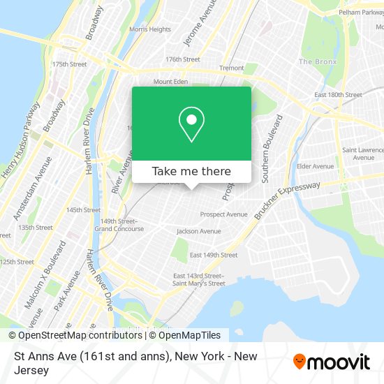 Mapa de St Anns Ave (161st and anns)
