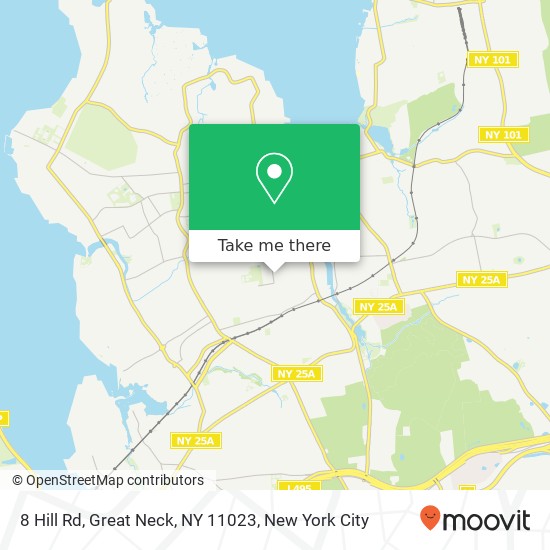 8 Hill Rd, Great Neck, NY 11023 map