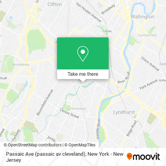 Passaic Ave (passaic av cleveland) map