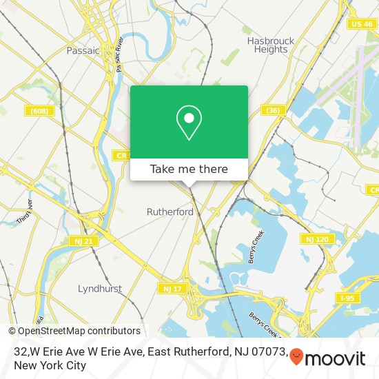 32,W Erie Ave W Erie Ave, East Rutherford, NJ 07073 map