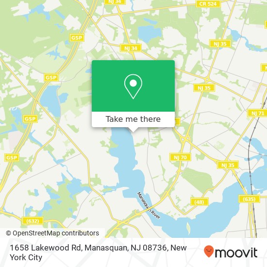 1658 Lakewood Rd, Manasquan, NJ 08736 map