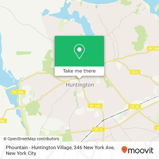 Phountain - Huntington Village, 346 New York Ave map