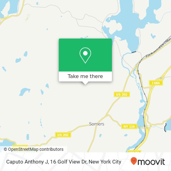 Caputo Anthony J, 16 Golf View Dr map