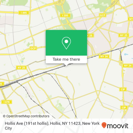Mapa de Hollis Ave (191st hollis), Hollis, NY 11423