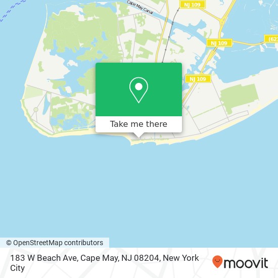 183 W Beach Ave, Cape May, NJ 08204 map