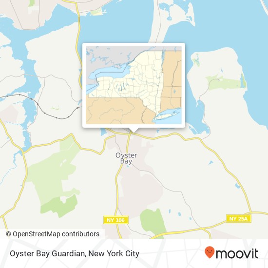 Oyster Bay Guardian map
