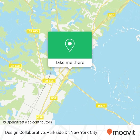 Mapa de Design Collaborative, Parkside Dr