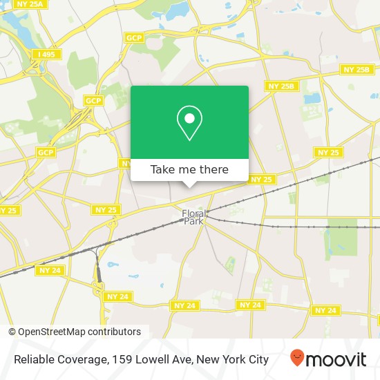 Reliable Coverage, 159 Lowell Ave map