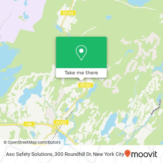 Mapa de Aso Safety Solutions, 300 Roundhill Dr