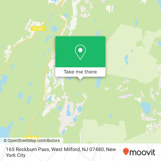 Mapa de 165 Rockburn Pass, West Milford, NJ 07480