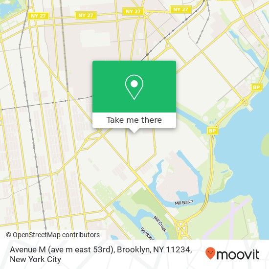 Avenue M (ave m east 53rd), Brooklyn, NY 11234 map