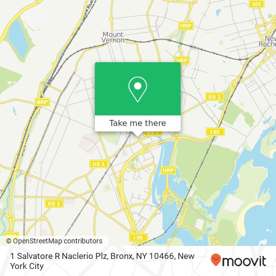 Mapa de 1 Salvatore R Naclerio Plz, Bronx, NY 10466