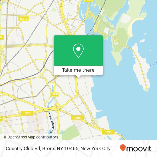 Country Club Rd, Bronx, NY 10465 map
