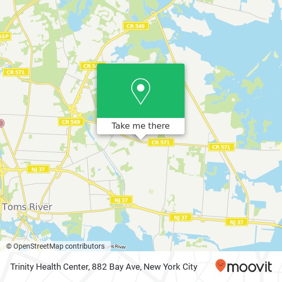 Trinity Health Center, 882 Bay Ave map