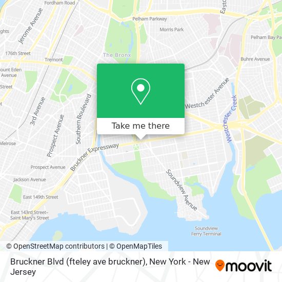 Bruckner Blvd (fteley ave bruckner) map