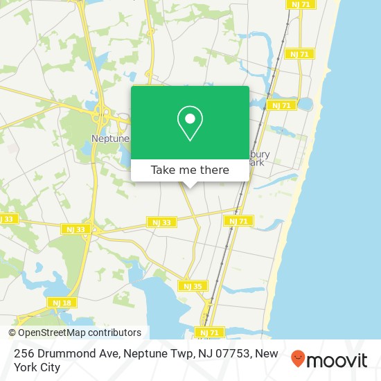 256 Drummond Ave, Neptune Twp, NJ 07753 map