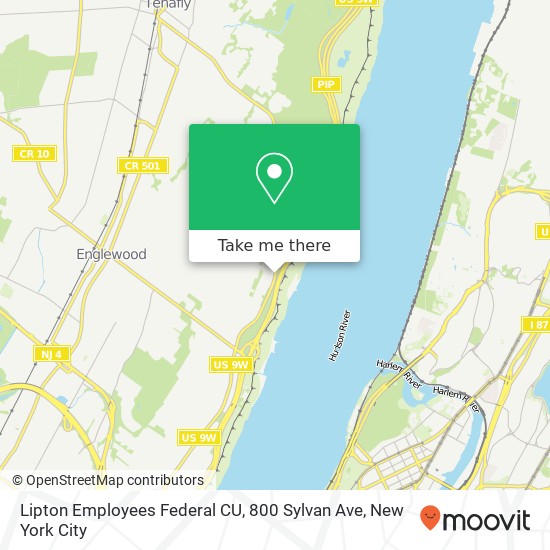 Lipton Employees Federal CU, 800 Sylvan Ave map