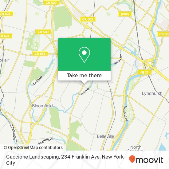 Gaccione Landscaping, 234 Franklin Ave map