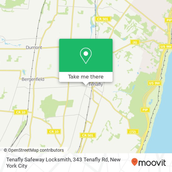 Tenafly Safeway Locksmith, 343 Tenafly Rd map