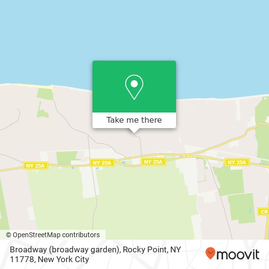 Mapa de Broadway (broadway garden), Rocky Point, NY 11778