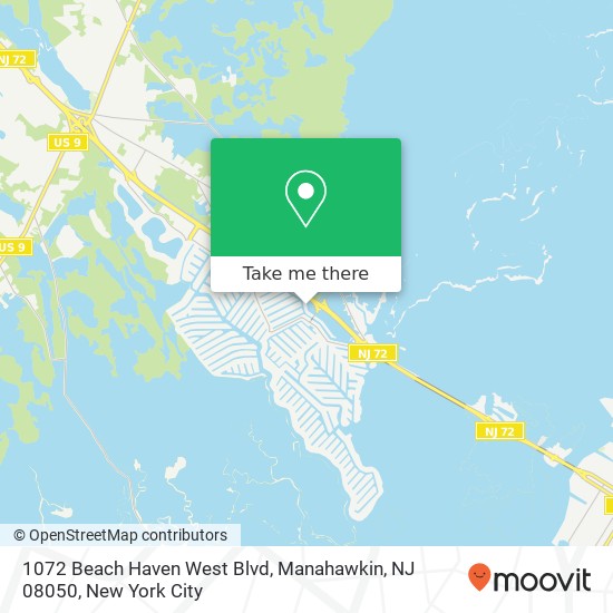 1072 Beach Haven West Blvd, Manahawkin, NJ 08050 map