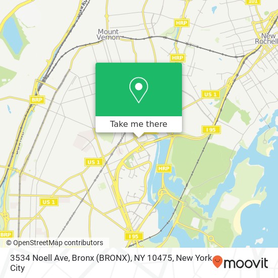 3534 Noell Ave, Bronx (BRONX), NY 10475 map