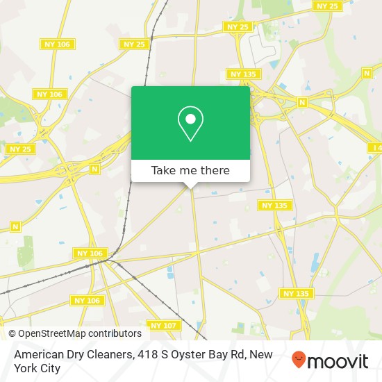 Mapa de American Dry Cleaners, 418 S Oyster Bay Rd