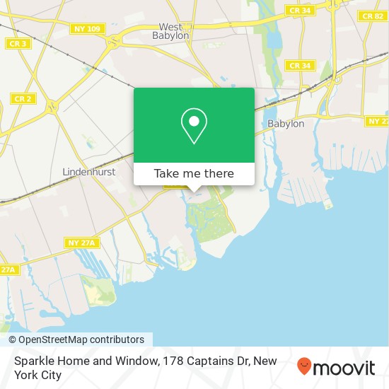 Mapa de Sparkle Home and Window, 178 Captains Dr